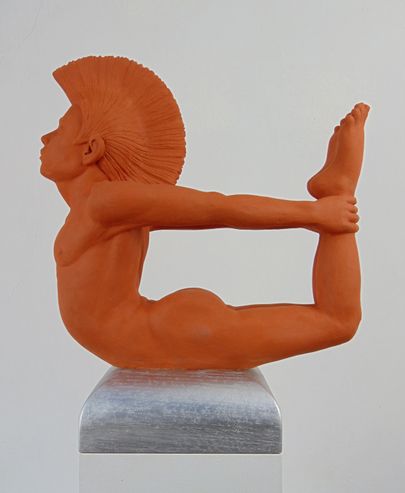 DER BOGEN, Keramik, H.36,5cm, L. 39cm, 2025