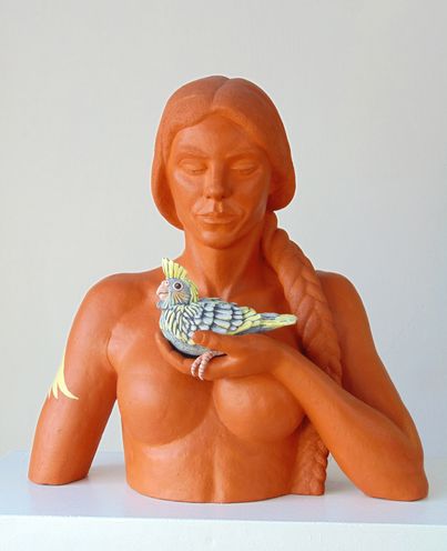 SEELENVOGEL, Keramik, H.49cm, B.47cm, 2019-2026