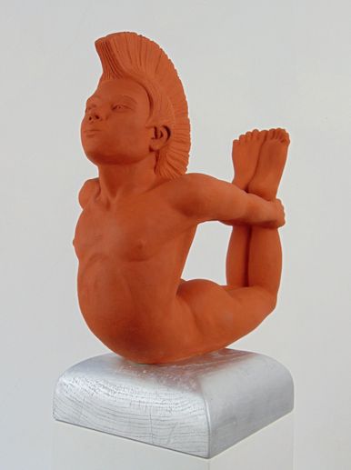 DER BOGEN, Keramik, H.36,5cm, L. 39cm, 2025