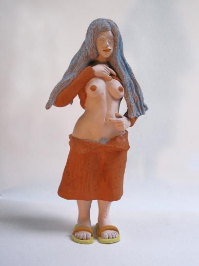 ICH HABE MEINE MUTTER GEGESSEN, Keramik, H.58cm, B.27cm, 2005