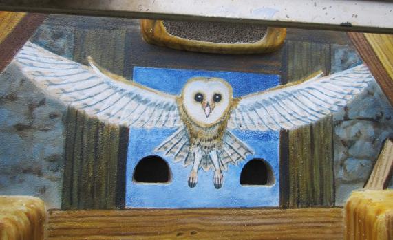 SCHLEIEREULE, Acryl, 2021 Carlshan