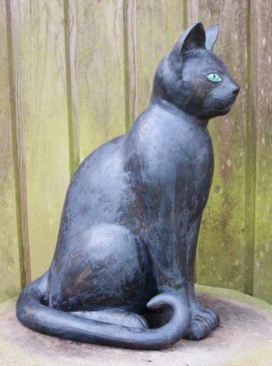 SCHWARZE KATZE, Keramik, H.40cm, B.24cm, 2006