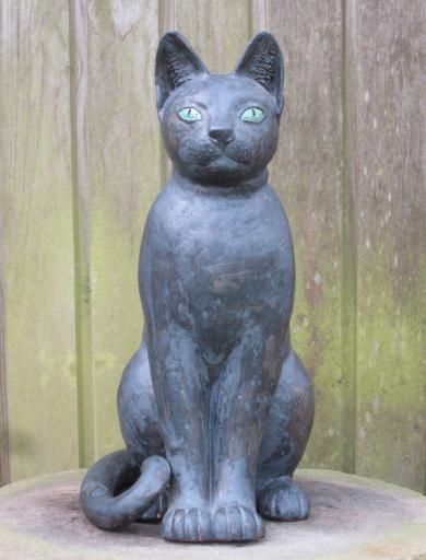 SCHWARZE KATZE, Keramik, H.40cm, B.24cm, 2006